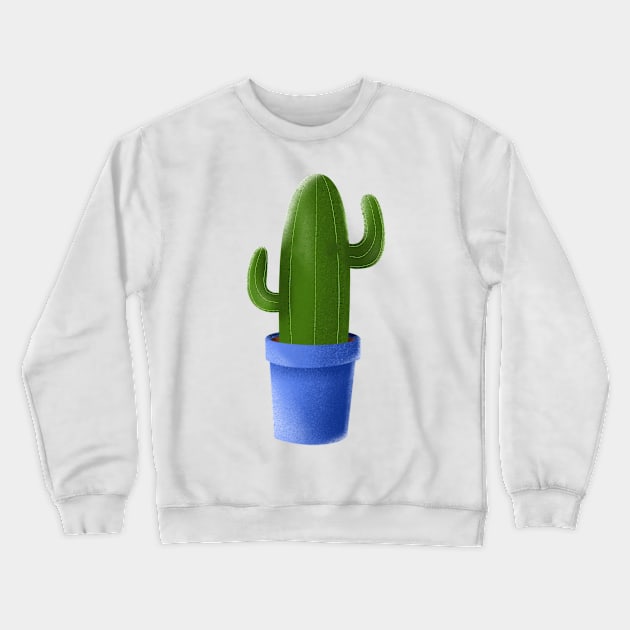 Cute Cactus Crewneck Sweatshirt by TheBougiestArts